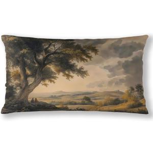 2 x Vintage Farmhouse Nature Pillow Covers 12x20, Cottagecore Countryside Landscape Decorative Throw Pillow Covers Pillowcases for Living Room Home Bedroom