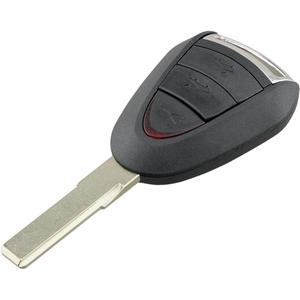 Key Fob Cover Case Replacement 3 Buttons Key Fob Remote Control Shell Case - Compatible for Porsche Cayman 911 997 Boxster 987