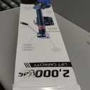 2000lbs Trailer Jack with Dual Wheel, 20-24V Cordless Drill Compatible, 12" Lift, for RV BoatBlack