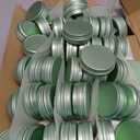 2 oz Tins with Lids for Salve 48 Pack, Aluminum Jars Container Salve Tins Versatile Small Containers, Round 2oz Tin with Lids Metal Tin for Balms, Spices, Salves, Crafts(Pale Green)