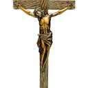 20" Crucifix in Antique Gold