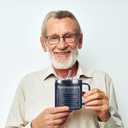 Happy Retirement Gifts for Men,14 Oz Funny Retirement Coffee Mug for Coworkers, Dad, Retired People, Friends, Teachers, Doctors, Boss, Dad, Funny Mug Xmas Present with Lids, Navy Blue