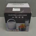 Vabaso Electric Lunch Box for Adults, 41oz 80W Heated Lunch Box, 12V/24V/110V/220V Portable Food Warmer White Elephant Gifts for Men Car Truck Work with 1.2L 304 Stainless Steel Container