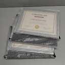 Hoikwo 8.5x11 Picture Frames, 6 Packs Silver Glass Certificate Frames for Document Diploma Award, Bling Picture Frames Only for Tabletop Display Vertically or Horizontally