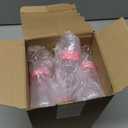 Roowest Bottle Chug Baby Shower Games Favors Including 18 Pcs Bottles with 1 Bottle Chug Wooden Sign for Gender Reveal Baby Shower Party Supplies(Pink,Bow)