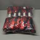 AOPANDA Cheerleading Pom Poms with Baton Handle for Team Spirit Sports Dance Cheering Kids Adults (Red and Black)