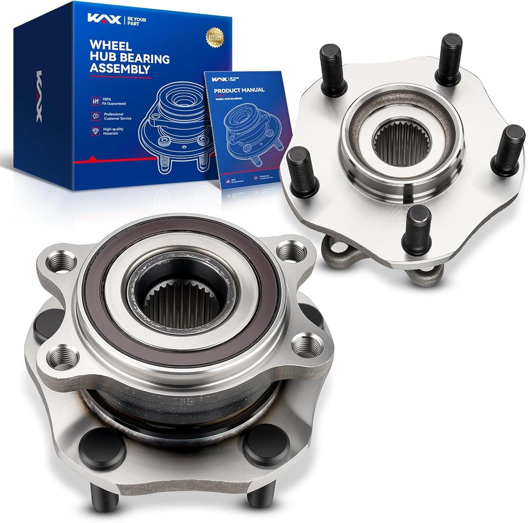 KAX 2 x 513357 Front Wheel Bearing and Hub Assembly with 5 Lugs, Fit for Nissan Rogue 2014-2023, Rogue Sport 2017-2022