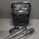 Karaoke Machine, Portable Bluetooth Speaker with 2 Wireless Microphones for Adults & Kids with Lights, Karaoke Microphone with PA System Supports USB/TF/FM/AUX for Home Party Home System Packages (Black)