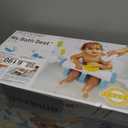 Ingenuity My Bath Seat for Sit-Up Baby Bathing, Sure & Secure Suction Cups, ASTM Safety Tested & Approved, Backrest for Assisted Sitting, Easy Setup & Storage, Aqua