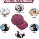 Baseball Cap Soft Cotton Plain Washed Vintage Comfort Unstructured Low Profile Dad Hats (White)