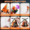 234 PCS Halloween Party Favors for Kids,24 Pack Witch Hat Goodie Bags Prefilled Halloween Toys for Trick or Treat Toy for Kids Halloween Gifts Boys Girls Toys Classroom Prizes Party Supplies