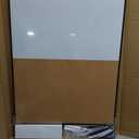 White Board Cork Board Combo, 24" x 18" Magnetic Dry Erase Board & Corkboard for Wall, Bulletin Board Vision Board for Home Office School, Black Aluminum Frame
