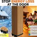 Exterior Door Sweep [2 Pack] 36 Inch Kerf Weather Stripping with Dual Air Tube Seal & Vinyl Fins | Under Door Bottom Seal Strip for Exterior Doors with Kerf Track | Quiet & Tight Fit