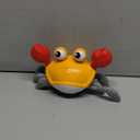 Crawling Crab Baby Toy Gifts: Tummy Time Toys Walking Dancing Cute Essentials Electric Induction Sensory Stuff Moving Babies Crabs with Light Up Music for Toddler Boys Girls Items Interaction Gadgets (Orange)