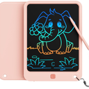 LCD Writing Tablet 10 Inch, Toys for 3 4 5 6 7 8 9 10 Year Old Boys Girls, Colorful Doodle Board Drawing Tablet, Gift for Boys Toddlers Age 3-12 Years, Memo Board, Drawing Pads with Lanyard (Pink)