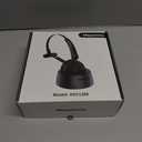 Mopchnic Bluetooth Headset, Wireless Headphone with AI Noise-Canceling Microphone On Ear Wireless Headset with USB Dongle for Computer Office (Black)