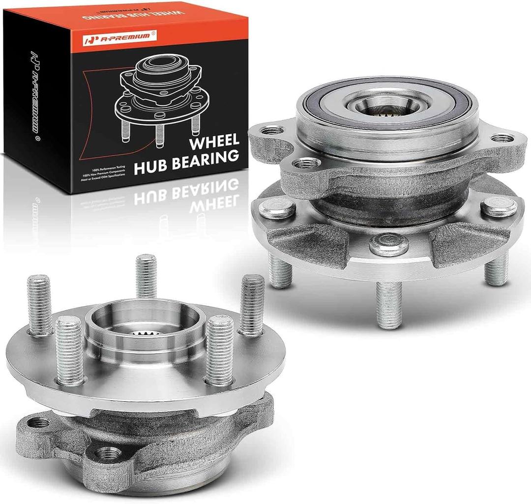 2 x A-Premium 2 x Front Wheel Bearing and Hub Assembly with 5-Lug Compatible with Toyota RAV4 06-12, Corolla iM 17-18, Prius V 12-18, Scion tC 11-16, xB 08-15, iM 16, Lexus HS250h 10-12
