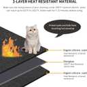 Electric Stove Top Cover - 29.5 * 21Inch Silicone Coated Fiberglass Heat Resistant Glass Ceramic Stovetop Protector Mat, Prevents Scratching, Expands Usable Space