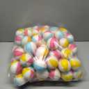Jexine 100PCS Mini Beach Stress Balls Bulk 2.5" Rainbow Squeeze Mini Pool Balls Beach Stress Relief Toys for Girl Boy Birthday Summer Hawaiian Water Games Party Favor(Bright Color)