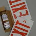 TANLUX Red Exit Sign with Emergency Light, LED Exit Light with Battery Backup, UL Listed, AC 120/277V, Commercial Emergency Lights Combo - 1 Pack (White Housing+Red Letter)