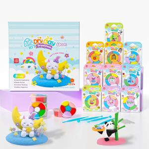 Air Dry Clay for Kids - Modeling Clay Kits, Ultra Light & Soft, Safe & Non-Toxic, 10 Boxes DIY Model Magic Clay 60 Colors with Sculpting Tools und Tutorials, Creative Art Crafts Toys Gifts Boys Girls