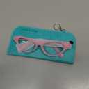 FEISEDY Cat Eye Costume Glasses with Rhinestones Women & Kids 50s 60s Classic Party Cateye Sunglasses B2848 (005 Pink Frame)