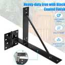 Heavy Duty Fence Gate Kit Gate Hardware No Sag Kit 2x4s Adjustable for Wooden Fence Gate Windows Shed Doors (2 Sets)