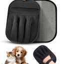 Pet Hair Removal Glove for Dogs & Cats Reusable Electrostatic Hair Remover Mitt, Five-Finger Grooming & Cleaning Tool for Furniture, Clothes, Carpet, Couch & Car Interior