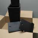 N. NETDOT 3 Pack 10 Liter Small Trash Can with lid, 2.6 Gallon,Garbage Can Slim Trash Bin Waste Basket for Bathroom,Kitchen,Bedroom,Living Room,Office,Laundry - Black