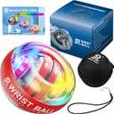 JIN BD Wrist Trainer Ball Auto-Start Gyroscopic Forearm Exerciser Gyro Ball for Strengthen Arms, Fingers, Grip and Muscles