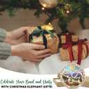 GEEMBI Friends Ornaments for Women - Elephant Suncatcher Christmas Ornaments 2026 for Tree Decorations - Friendship Birthday Elephant Day Gifts for Women Friends, Bestie BFF Best Friend Birthday Gifts (Multicolor My Circle)