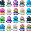 24 Pack Octopus Slow Squishy Toys Soft Stress Relief Fidgets Toys for Kids Boys Girls Party Favors Novelty Prizes, Small