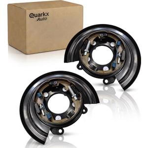 Rear Parking Brake Backing Plate Assembly Pair for Ford F250 F350 F450 F550 | Fits 2005-2012 Ford F250 F350 Super Duty, 2011-2012 F450 F550 Super Duty,Left & Right Side ,Replaces 5C3Z2209AB 5C3Z2210AB