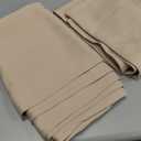 NICETOWN Blackout Room Darkening Curtains - Home Decoration Light & Noise Reducing Thermal Insulated Window Draperies with Rod Pocket Top (Biscotti Beige, Set of 2, 42 inches Wide x 54 inches Long)
