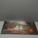 ANRUOXI Ghost Halloween Pictures Wall Decor, Framed Ghost Painting Halloween Canvas Wall Art Poster Prints Painting Artwork for Living Room Hallway Mantel Bedroom Bathroom Ready To Hang 12x24'' (S-1224 inches)