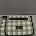 ZAZE Extra Large Picnic Outdoor Blanket, 80''x80'' Waterproof Foldable Blankets Gingham Picnic Mat for Beach, Camping Grass Lawn Park Accessories Cute Couple Gifts Ideas Wedding Registry(Green White)