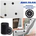 Polypropylene Washers 60 mm for Fixing Supporting Rigid Foam Insulation Panels and Sheets Load Spreading Plastic Washers Flat for Screws and Nail, Black(200 Pcs)
