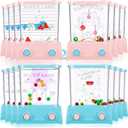 Zhanmai 16Pcs Handheld Water Games Mini Arcade Fish Ring Toss Basketball, Water Ring Toss Handheld Toys for Kids Adults, Retro Games for Beach Toy Party