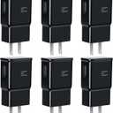 6-Pack Type C Charger Fast Charging Block, Android Phone Rapid USB Wall Charger Compatible with Samsung Galaxy S21/S20/S10/S10e/S10 Plus/S9/S9 Plus/S8/S8 Plus/S7/S6/Note 10/Note 9/Note 8,LG,HTC iPhone