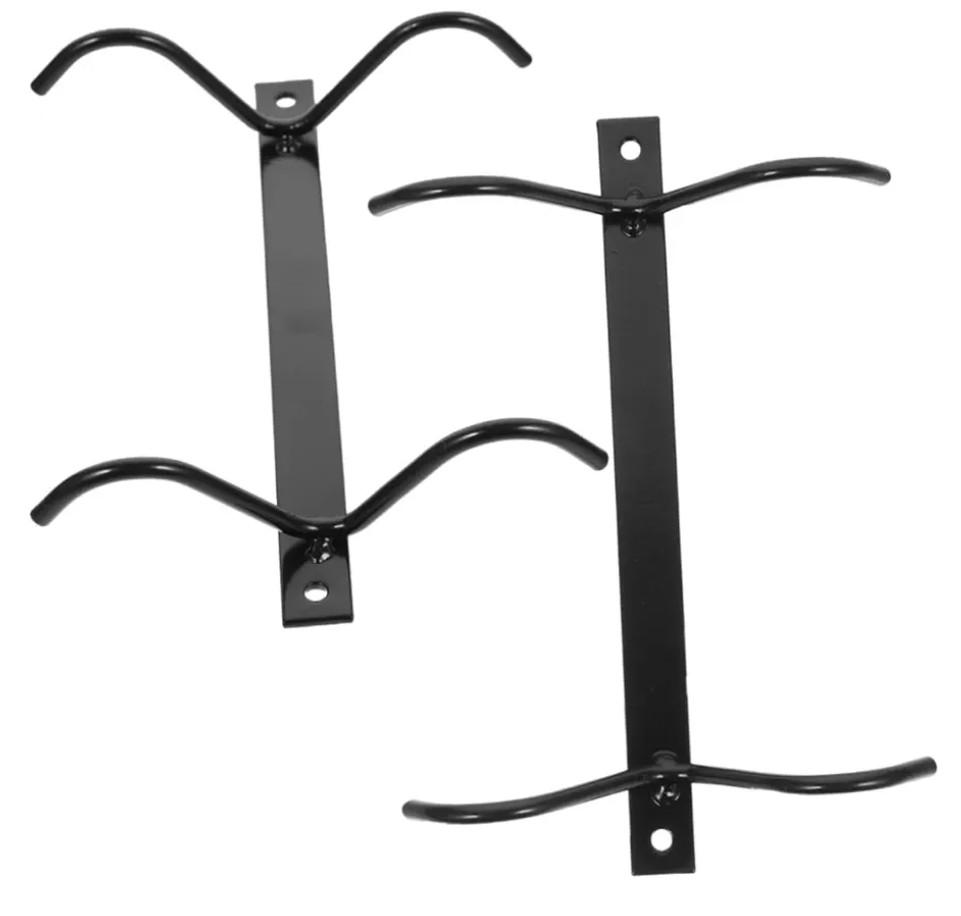 2pcs Under Cabinet Mug Hooks Iron Cup Hanger Rack for Kitchen Organization Stylish and Space-Saving Design for Mugs Utensils and Cookware Storage