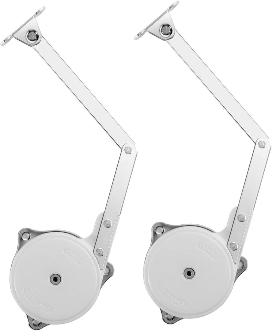 Lid Stay Hinge Soft Close Safety Lid Support Toy Box Chest Hinges for Upward and Top Opening Flap Doors 2 Pack