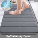 Memory Foam Bath Mat 47 x 17, Ultra Soft Absorbent Bathroom Rugs