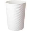 UUJOLY Small Trash Can Wastebasket Garbage Can Container Bins for Bathrooms, Laundry Room, Kitchens, Offices, Kids Rooms, Dorms (White) (1 Pack)