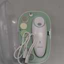 Momcozy Baby Nail File Electric, Gentle Baby Nail Trimmer Electric, Baby Nail Clipper with Night Light, 7 Grinding Head Replacement Pads, Green