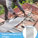 Therwen 20 Pcs 5 x 7 Inch Flashing Aluminum Sheet Roof Flashing Metal Roof for Shed Weatherproofing Areas Around Chimneys or Skylights (Silver)