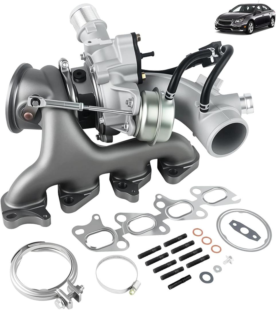 667-203 1.4L Turbo Turbocharger Compatible with 2011-2015 Chevy Chevrolet Cruze 2012-2020 Sonic 2013-2021 Trax 2013-2021 Buick Encore/W Gaskets Repair kits OEM# 55565353