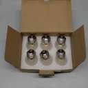 Dimmable LED 3W Small Light Bulb, 25w Equivalent E26 Standard Screw Base, G40 Soft Warm White 2700K 260lm Frosted Lights Bulb for Bathroom, Bedroom, Table Lamp Bulb, Bedside Accent Pack of 6