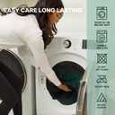 OhGeni 100% Waterproof Mattress Protector, Queen-Black Size Mattress Pad, Fits 6"-20" Mattresses with Deep Pocket, Cooling, Breathable Fitted Sheets, Soft Bed Cover, Noiseless, Machine Washable