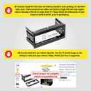 Scosche GM1500B Single DIN Radio Dash Kit with Universal Brackets and Snap-in Extension Compatible with Select 1982-04 GM Vehicles - Stereo Install Kit - See Fit Guide in Images to Verify Your Vehicle