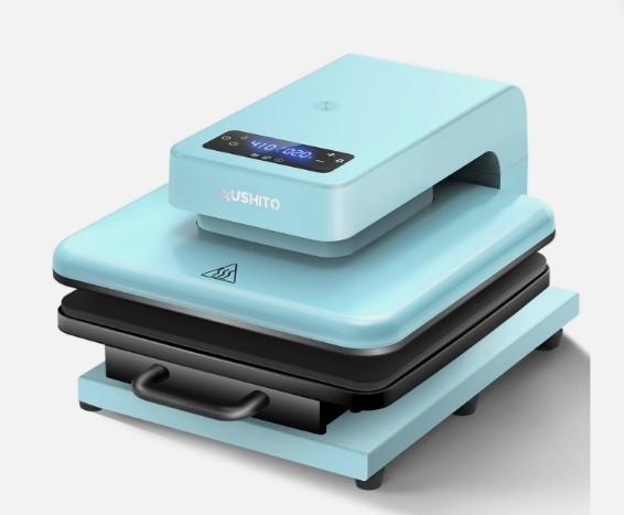 AUSHITO Upgraded Auto Heat Press - Heat Press Machine for T Shirts with Adjustable Pressure & Higher Heating Height, Heats Up Fast & Evenly Heat Press 15x15 for HTV, Sublimation, Heat Transfer Project